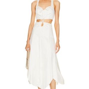 Cult Gaia White Midi Dress